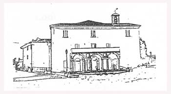 Seriografia della vecchia facciata del Conventino